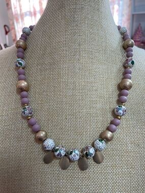 Artisan Cloisonné Beaded Necklace